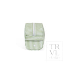 STOWAWAY Toiletry Bag - PIMLICO STRIPE SAGE - Cosmetic & Toiletry Bags