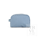 STOWAWAY Toiletry Bag - RODEO CHECK INDIGO - Cosmetic & Toiletry Bags