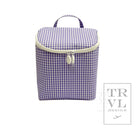 TAKE AWAY LUNCH BAG - INSULATED GINGHAM LILAC