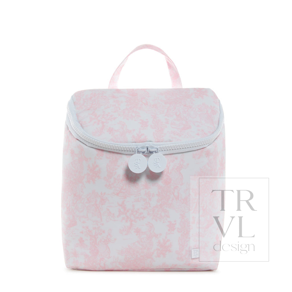 Take Away Lunch Bag - Insulated Bunny Toile Pink *New! Lunch