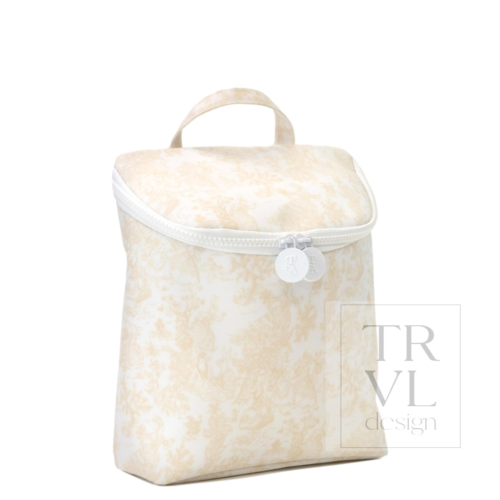 TAKE AWAY INSULATED LUNCH BAG - BUNNY TOILE SAND - Lunch Bags