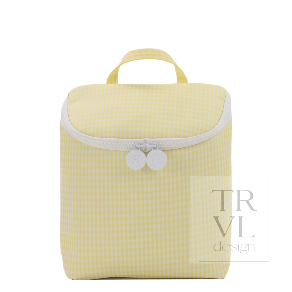 TAKE AWAY INSULATED LUNCH BAG - GINGHAM BUTTERCUP - Lunch Bags
