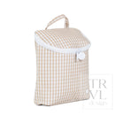 TAKE AWAY INSULATED LUNCH BAG - GINGHAM KHAKI - Lunch Bags