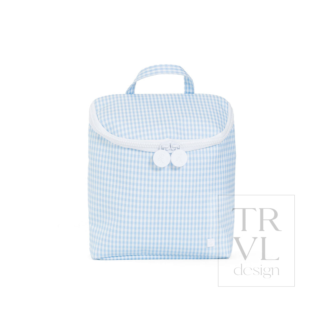 TAKE AWAY INSULATED LUNCH BAG - GINGHAM MIST - Lunch Bags