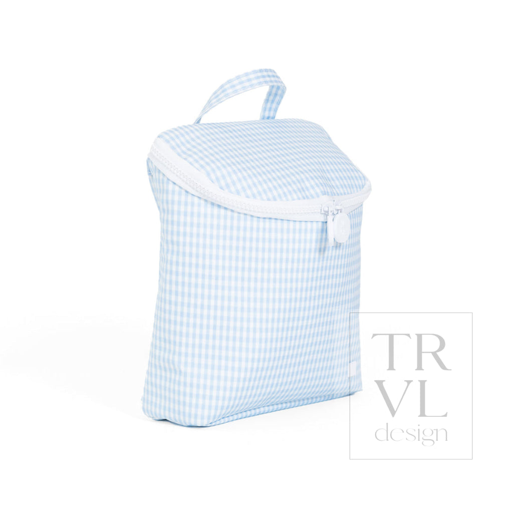 TAKE AWAY INSULATED LUNCH BAG - GINGHAM MIST - Lunch Bags