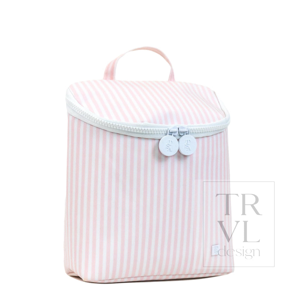 TAKE AWAY INSULATED LUNCH BAG - PIMLICO STRIPE PINK - Lunch Bags