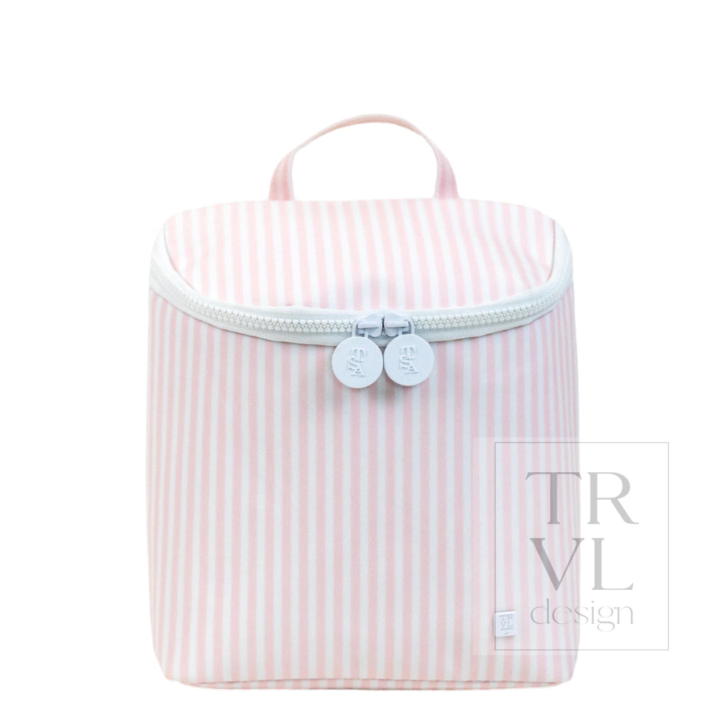 TAKE AWAY INSULATED LUNCH BAG - PIMLICO STRIPE PINK - Lunch Bags