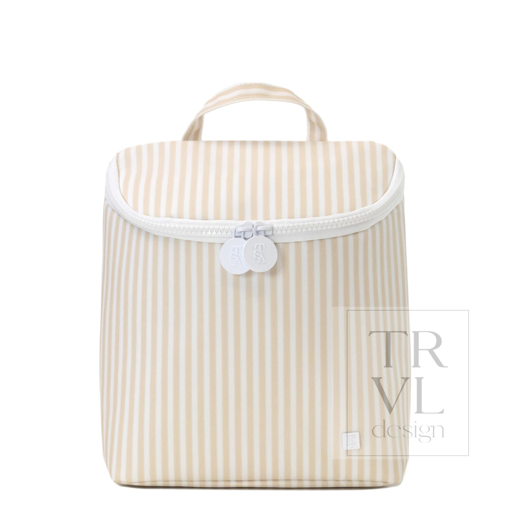 TAKE AWAY INSULATED LUNCH BAG - PIMLICO STRIPE SAND - Lunch Bags