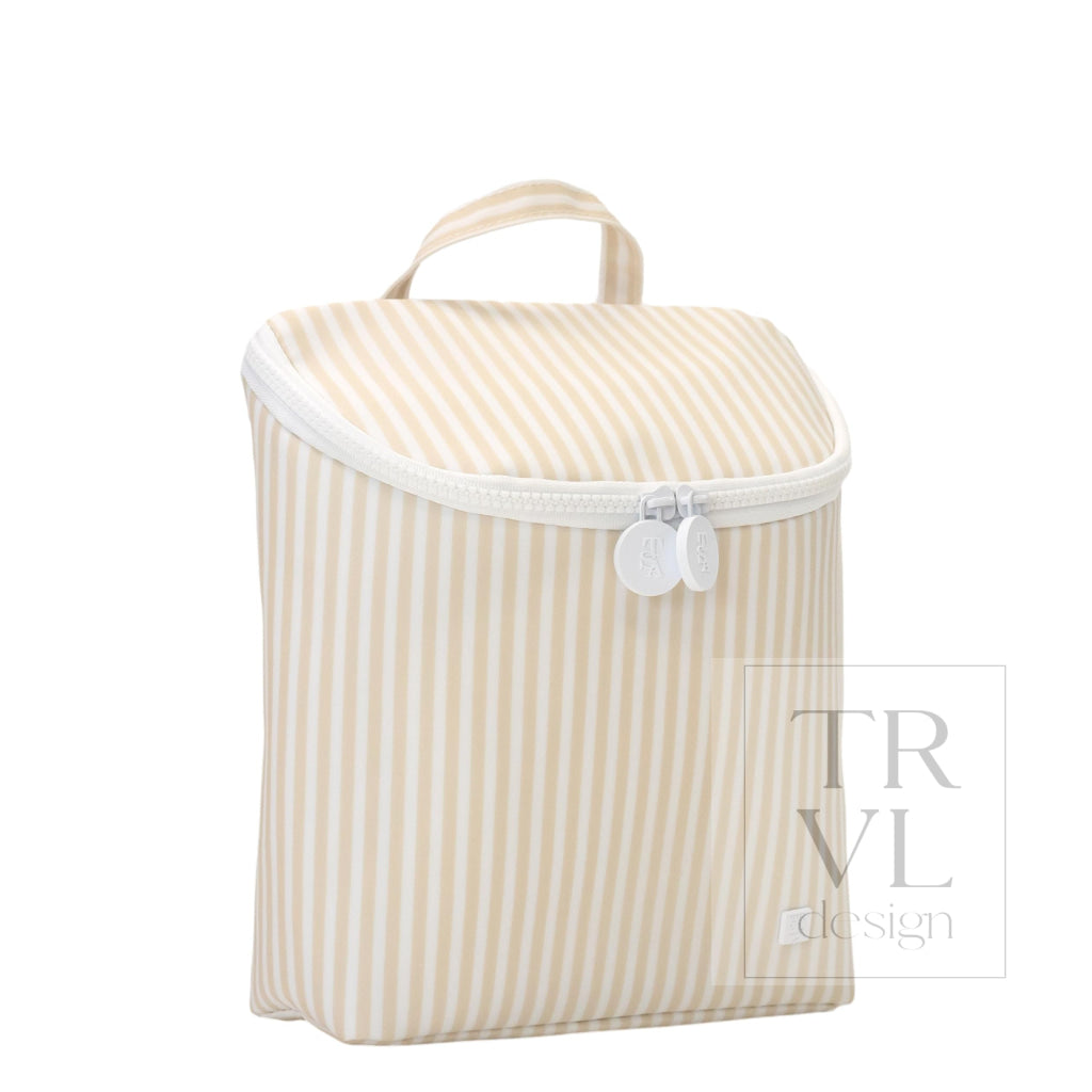 TAKE AWAY INSULATED LUNCH BAG - PIMLICO STRIPE SAND - Lunch Bags