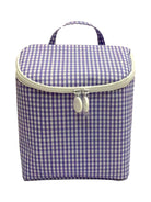 TAKE AWAY LUNCH BAG - INSULATED GINGHAM LILAC