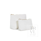 TERRY CANING LG TOP ZIP - Cosmetic & Toiletry Bags