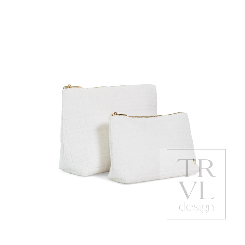 TERRY CANING MED TOP ZIP - Cosmetic & Toiletry Bags
