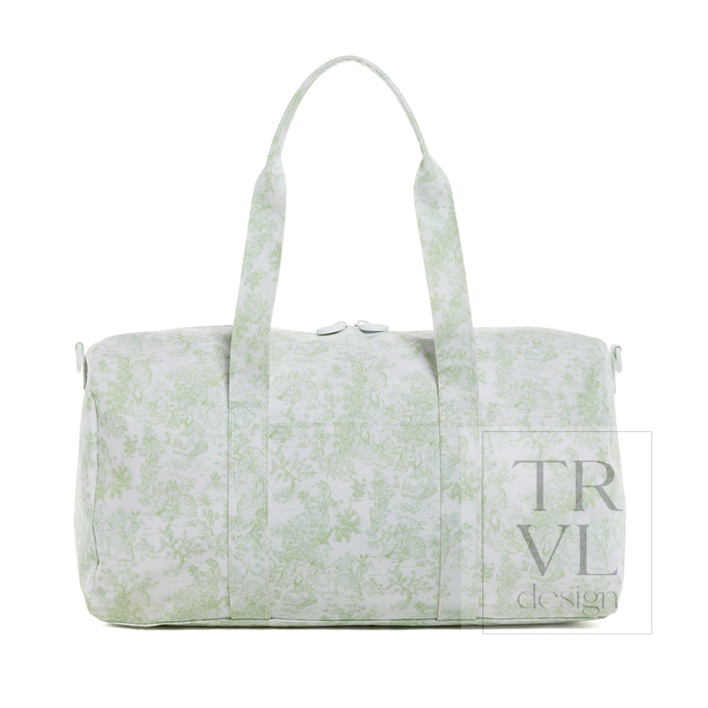 Weekender - Bunny Toile Green Duffel Bag