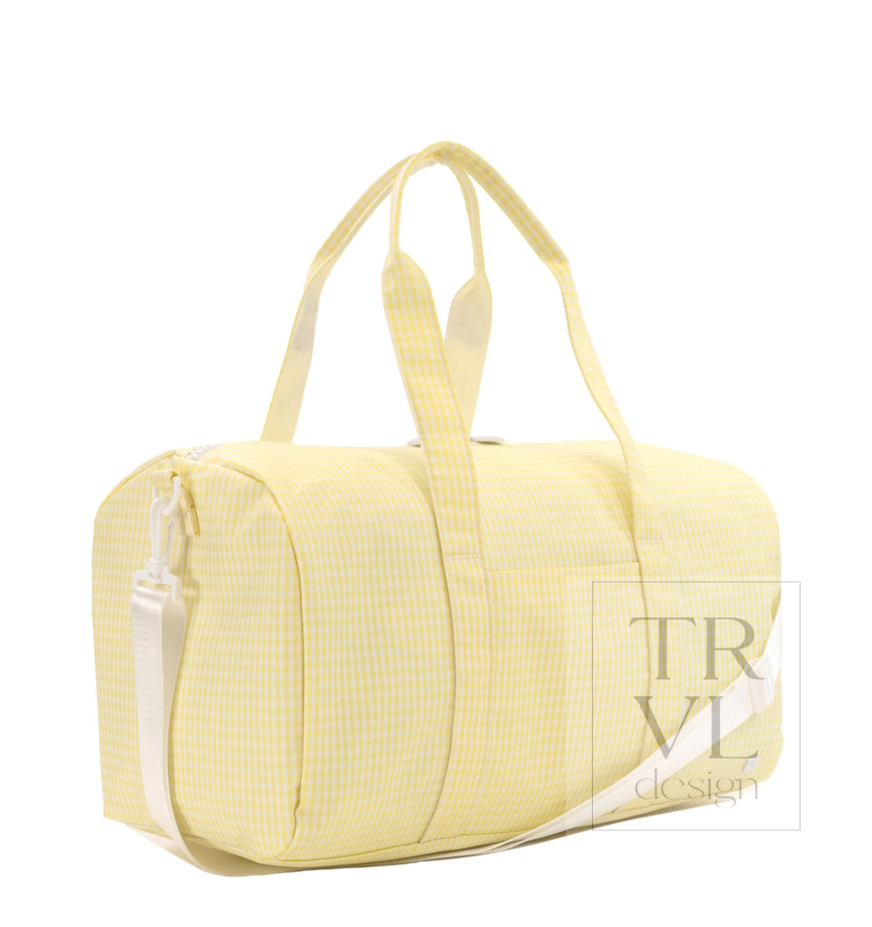 WEEKENDER Duffel Bag - GINGHAM BUTTERCUP - Duffel Bags