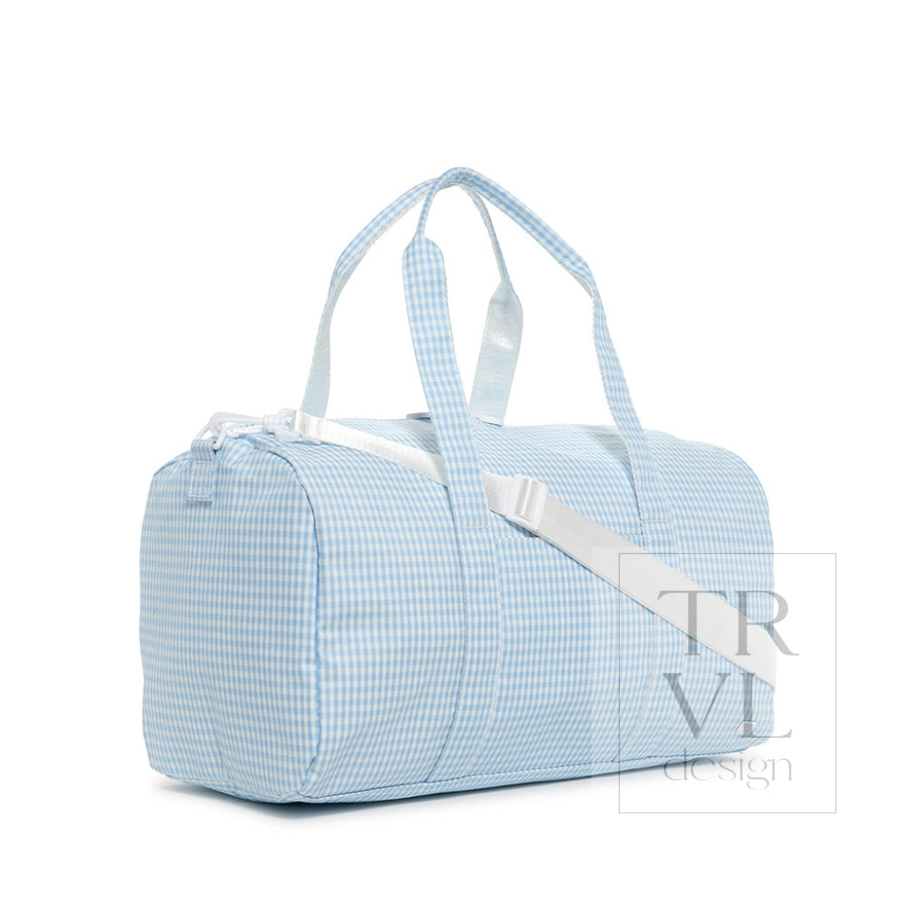 Weekender - Gingham Mist Duffel Bag Bags