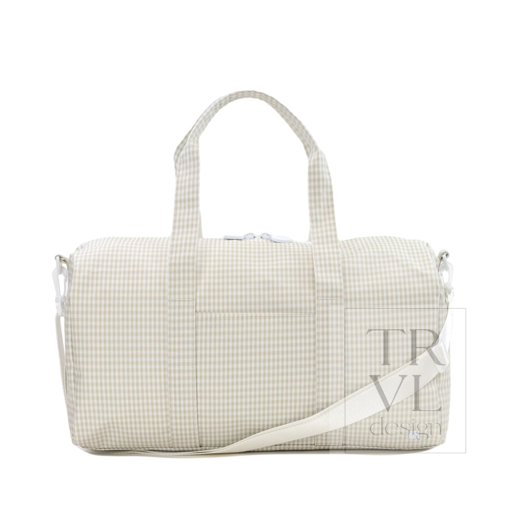 WEEKENDER Duffel Bag - GINGHAM PEARL GREY - Duffel Bags