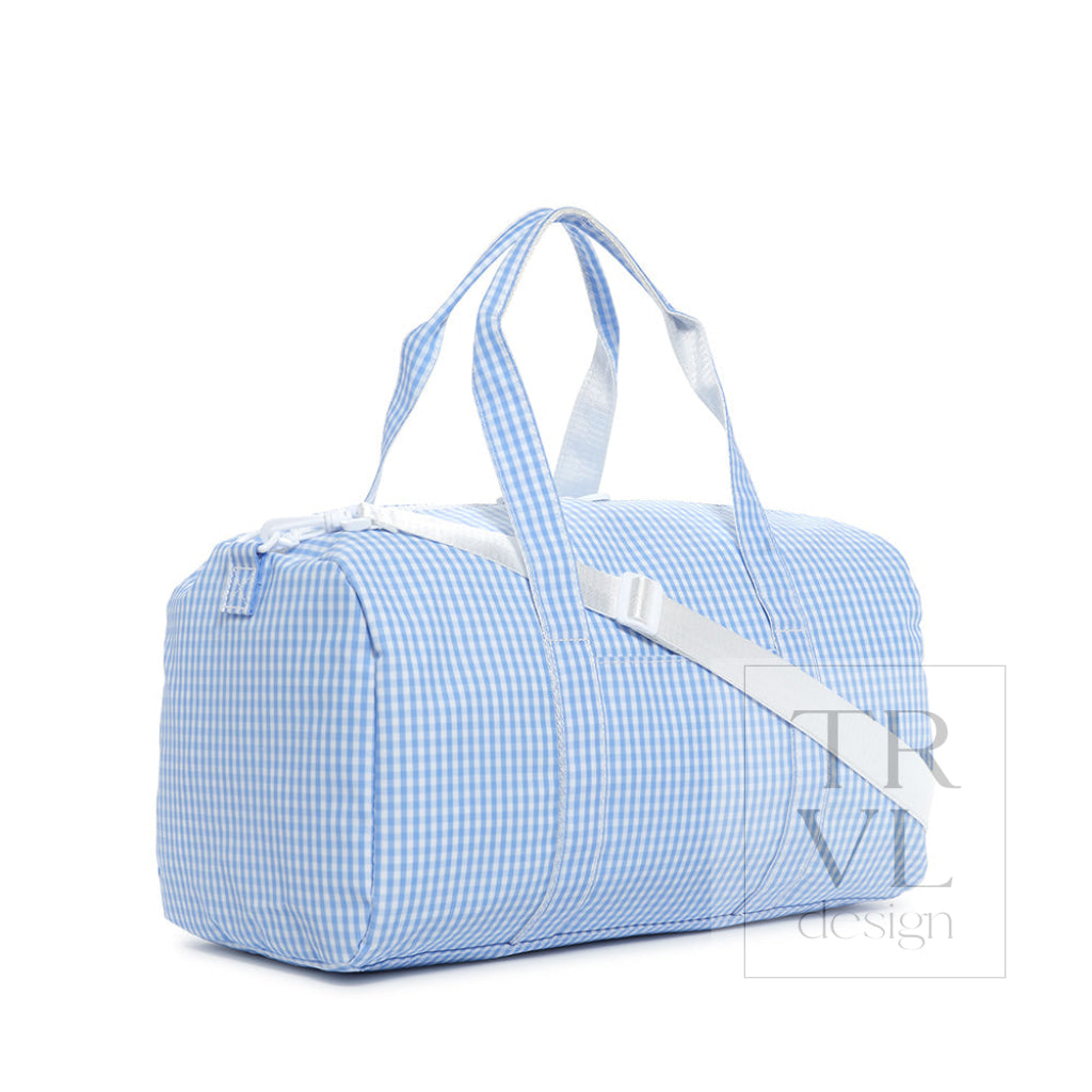 Weekender - Gingham Sky Duffel Bag Bags