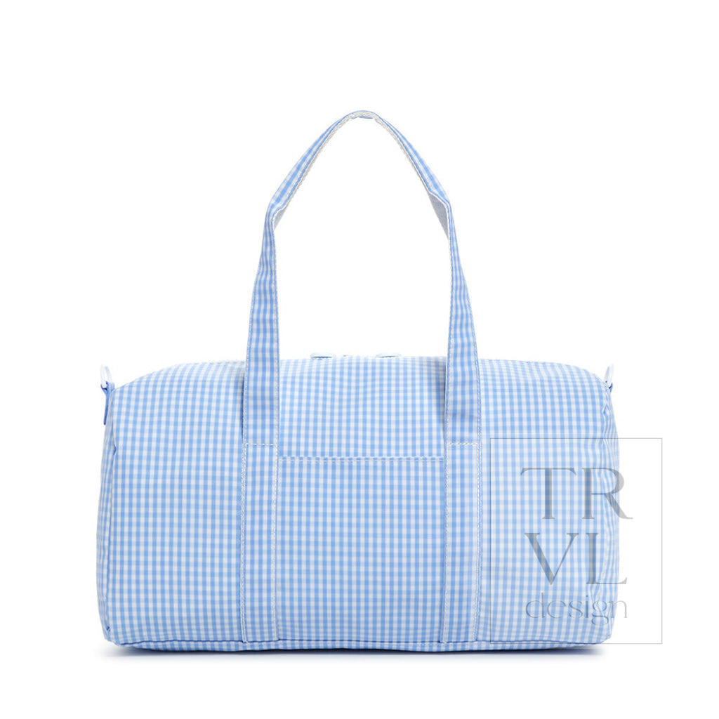 Weekender - Gingham Sky Duffel Bag Bags
