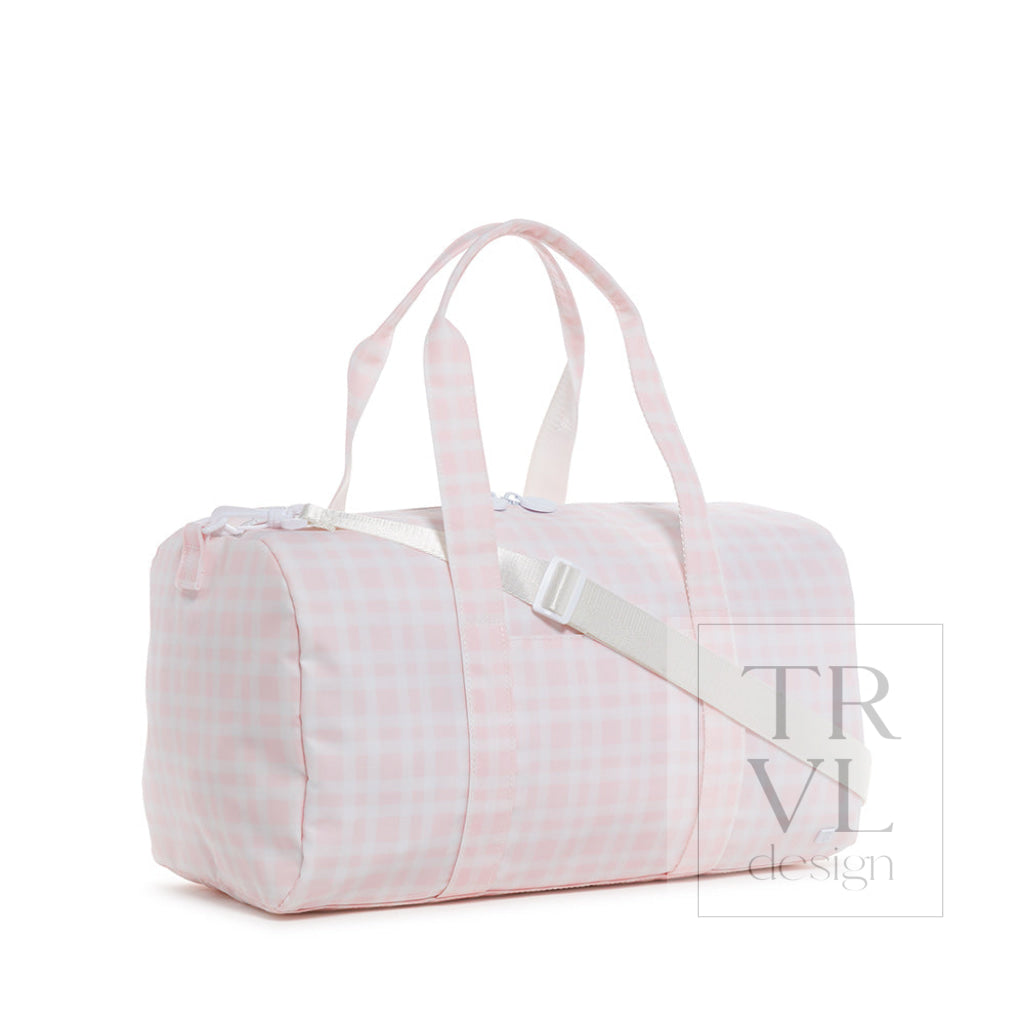 Weekender - Pimlico Plaid Pink Duffel Bag Bags