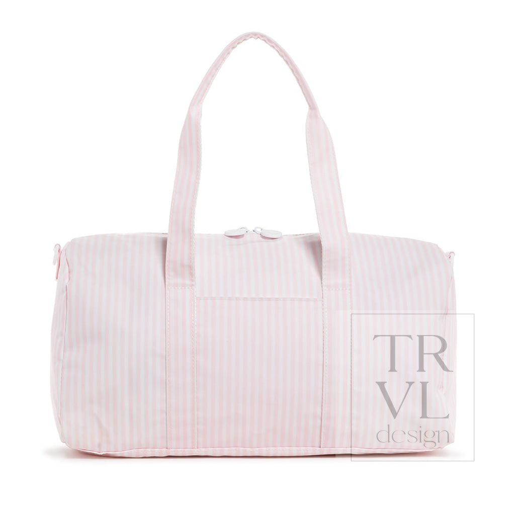 Weekender - Pimlico Stripe Pink Duffel Bag *9/10 Backorder