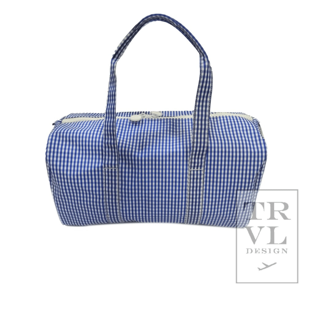 WEEKENDER - GINGHAM ROYAL Duffel Bag