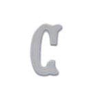 WHITE APPLIQUÉ LETTERS *2 PC PRE-PACK*