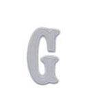 WHITE APPLIQUÉ LETTERS *2 PC PRE-PACK*