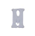 WHITE APPLIQUÉ LETTERS *2 PC PRE-PACK*