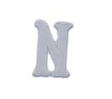 WHITE APPLIQUÉ LETTERS *2 PC PRE-PACK*